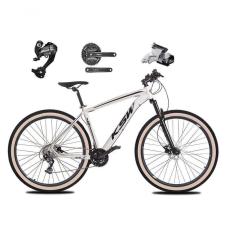 Imagem de Bicicleta Aro 29 Ksw Xlt 27v Câmbios Shimano Altus Freios Hidráulicos Garfo Trava Pneu Faixa - Branco Tam.17