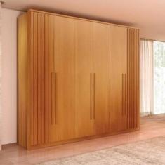 Imagem de Guarda roupa casal anápolis ripado 6 portas 6 gavetas 100% mdf - VALVE