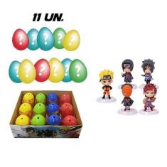 Imagem de Kit 11 Ovos Surpresa Miniaturas Colecionáveis Naruto Ninjas - Tiktoys