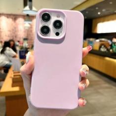 Imagem de Moda Candy Colors Capa de telefone macia para IPhone 11 12 14 13 15 Pro Max 14Plus Câmera com proteção de pára-choques Capa fosca, ouro rosa, para iPhone 13 Pro