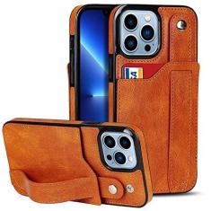 Imagem de Capa de telefone carteira de couro com alça de pulso para iPhone 13 Pro Max 12 11 Pro Max X XR XS 8 7 Plus 11 Slot para bolsa de cartão Kickstand Capa macia, T2, para 7 Plus ou 8 Plus