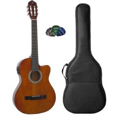 Imagem de Kit Violão Giannini Elétrico Sf14 Natural + Capa