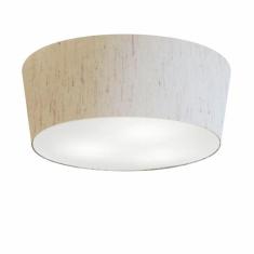 Imagem de Plafon Cone Md-3004 Cúpula em Tecido 15/50x40cm Linho Bege - Bivolt