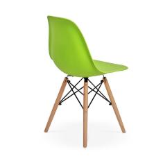 Imagem de Conjunto Mesa de Jantar Maitê 80cm  com 4 Cadeiras Charles Eames - Verde