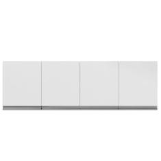 Imagem de Aéreo para Cozinha Tesser Armário 4 Portas Branco - Bela Móveis