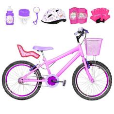 Imagem de Bicicleta Infantil Aro 20 Aero Rosa e Violeta