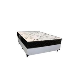 Imagem de Cama Box Casal Colchão Espuma D28 Bambo Branco Ducci + Box Sintético B
