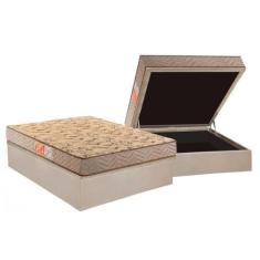Imagem de Conjunto Box Baú Casal: Colchão Espuma Paropas D33 Pasquale Wave Clean