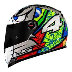 Imagem de Capacete LS2 FF358 Alex Barros Prata Brilhante Masculino e Feminino Fe