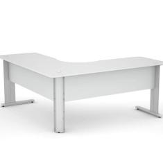 Imagem de Mesa para Escritório em L Maxxi Pandin Móveis Cinza