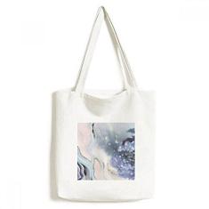 Imagem de Bolsa de lona abstrata com sombreamento em aquarela para compras, bolsa casual