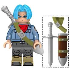 Imagem de Boneco Blocos De Montar Trunks Espada Blue Dragon Ball