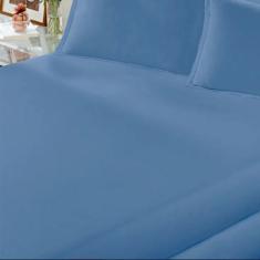 Imagem de Lençol Avulso Buettner Queen Liso Image Azul Marinho