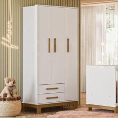 Imagem de Guarda Roupa Infantil Q Encanto Slim 4340 Branco Acetinado Ambiente -