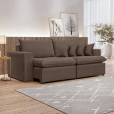 Imagem de Sofá Retrátil 220cm Barcelona Veludo - Celflex