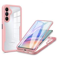 Imagem de CCSamll Capa transparente para Samsung Galaxy S23 FE (não S23) com protetor de tela, capa protetora de corpo inteiro, macia de TPU (poliuretano termoplástico), capa fina à prova de choque para Samsung