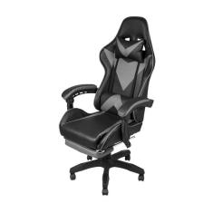 Imagem de Cadeira Gamer Giratória Hawker Preta Com Cinza Base Rodízio
