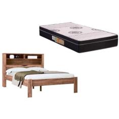 Imagem de Colchão Casal Anatômico Orthoface Polar (1un) + Cama Invicta Com Baú J