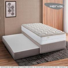 Imagem de Bicama De Solteiro Com Cama Auxiliar Herval Joy, Espuma Alto Suporte,