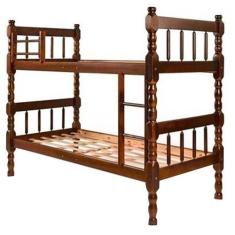 Imagem de Beliche Milão Torneada para Colchão 18878 Disamóveis Cor Imbuia - Estr