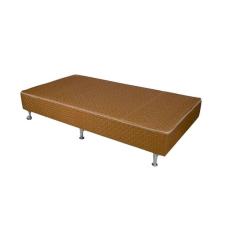 Imagem de Cama Box Base Universal Especial Hotelaria Orthotel Tecido Brown (100x200x24) - Ortobom