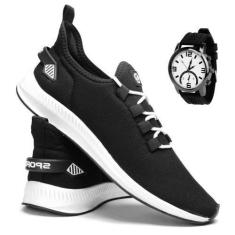 Imagem de Kit Tênis Esportivo Masculino Leve Conforto Academia Corrida Caminhada