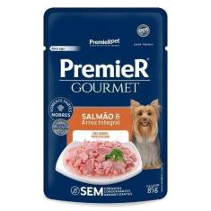 Imagem de Ração Úmida Premier Gourmet Para Cães Sabor Salmão E Arroz Integral 85