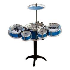 Imagem de Mini Bateria Musical Infantil Tambor Baquetas Jazz Drum - Toys