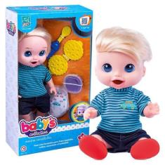 Imagem de Boneco Baby's Collection Comidinha Menino - Super Toys 357 - Supertoys