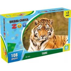 Imagem de Quebra Cabeça Zoo Tigre 108 Peças Nig