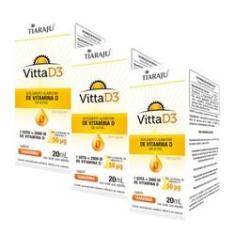 Imagem de Vitamina D3 em Gotas 2000 UI Tangerina - 3 un de 20 ml - Tiaraju