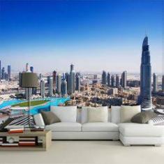 Imagem de Papel De Parede 3d | Cidades Dubai 0007 - Adesivo de Parede 1m²