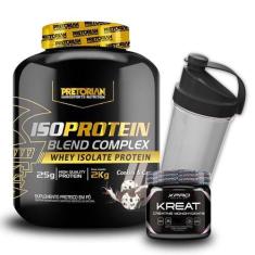 Imagem de Kit Iso Protein Blend Complex 2Kg + Creatina 300G + Coqueteleira - Pre