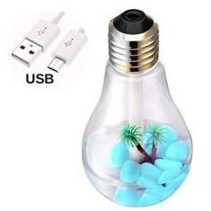 Imagem de Umidificador Ar Difusor Ultrassonico USB Aroma Purifica LED Lampada