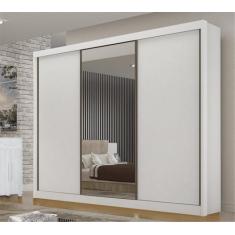 Imagem de Guarda Roupa Casal Com Espelho 3 Portas 6 Gavetas São Paulo Gold - Lei