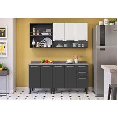 Imagem de Cozinha Itatiaia Midi Pop Art i3-4 Peças - Grafite/branca