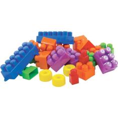 Imagem de Brinquedo para montar kidverte princesas C/28 blocos big star