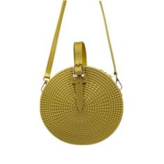 Imagem de Bolsa Redonda Feminina de Silicone - com alça - KINGLEEN, Dourado