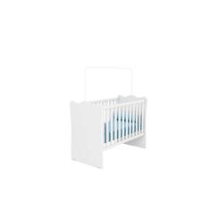 Imagem de Berço Doce Sonho Quarto Infantil Bebê Branco / Branco