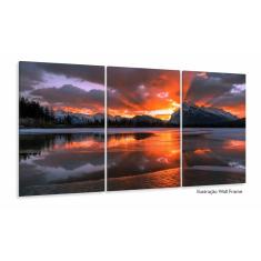 Imagem de Quadro Decorativo Paisagem Rio Inverno 120x60