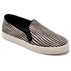 Imagem de Tênis Slip On Feminino Animal Print Zebra Casual Conforto - Rubim Calç