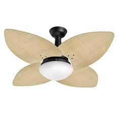 Imagem de Ventilador de Teto Jet Aspen Venti-Delta Preto Rattan Natural 110V