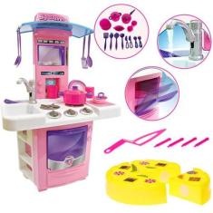 Imagem de Cozinha Infantil Sai Agua de Verdade Fogaozinho + Comidinha de Brinque