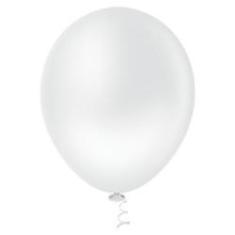 Imagem de Bexiga Balões Liso Redondo Nº 5 Clear Transparente - 50 Unid