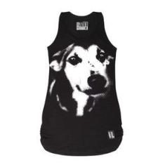 Imagem de Regata Feminina Drapeada  - Estampa Cão ANIMI