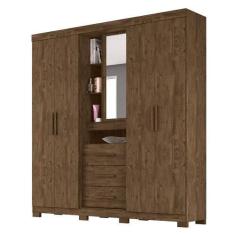 Imagem de Guarda Roupa Eldorado 5 Portas E 3 Gavetas Com Espelho - Moval