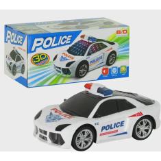 Imagem de Brinquedo Infantil Carrinho de Policia com Luzes 3D Som Luz - Toy King