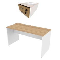 Imagem de Conjunto de Mesa com Gaveteiro de Escritório Arvo Branco e Carvalho Mel