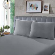 Imagem de Lençol Queen SBX Rubi Malha Cinza