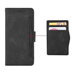 Imagem de Capa com compartimento para cartão para Oppo Realme C17, capa flip com suporte para Oppo Realme C17, capa magnética retrô para celular, capa carteira com compartimentos para cartões